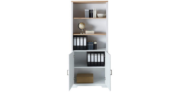 AKTENSCHRANK Pinienfarben, Eiche Artisan - Eiche Artisan/Pinienfarben, KONVENTIONELL, Holzwerkstoff (86/204/38cm) - Carryhome