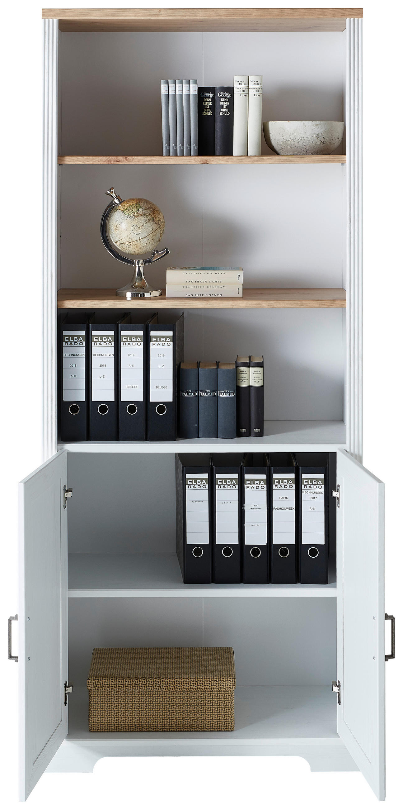 AKTENSCHRANK Pinienfarben, Eiche Artisan  - Eiche Artisan/Pinienfarben, KONVENTIONELL, Holzwerkstoff (86/204/38cm) - Carryhome
