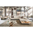 ECKSOFA in Leinwand Naturfarben  318/271 cm  - Schwarz/Naturfarben, Design, Textil/Metall (318/271cm) - Emilio Belluti
