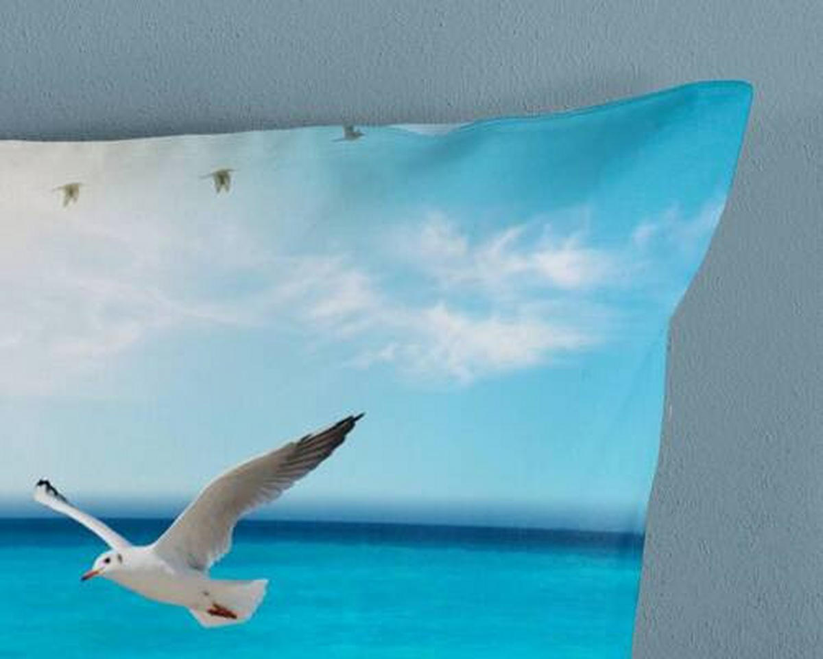 WENDEBETTWÄSCHE Sealife Renforcé 200/200 cm  - Multicolor, Natur, Textil (200/200cm)