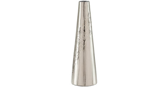 VASE 46.5 cm  - Nickelfarben, Design, Metall (15/46cm) - Ambia Home