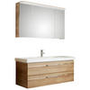 BADEZIMMER  in 123 cm  - Chromfarben/Eichefarben, KONVENTIONELL, Glas/Holzwerkstoff (123cm) - Pelipal