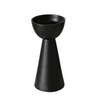 KERZENHALTER-SET - Schwarz, Basics, Metall (9/19cm) - Boltze Home