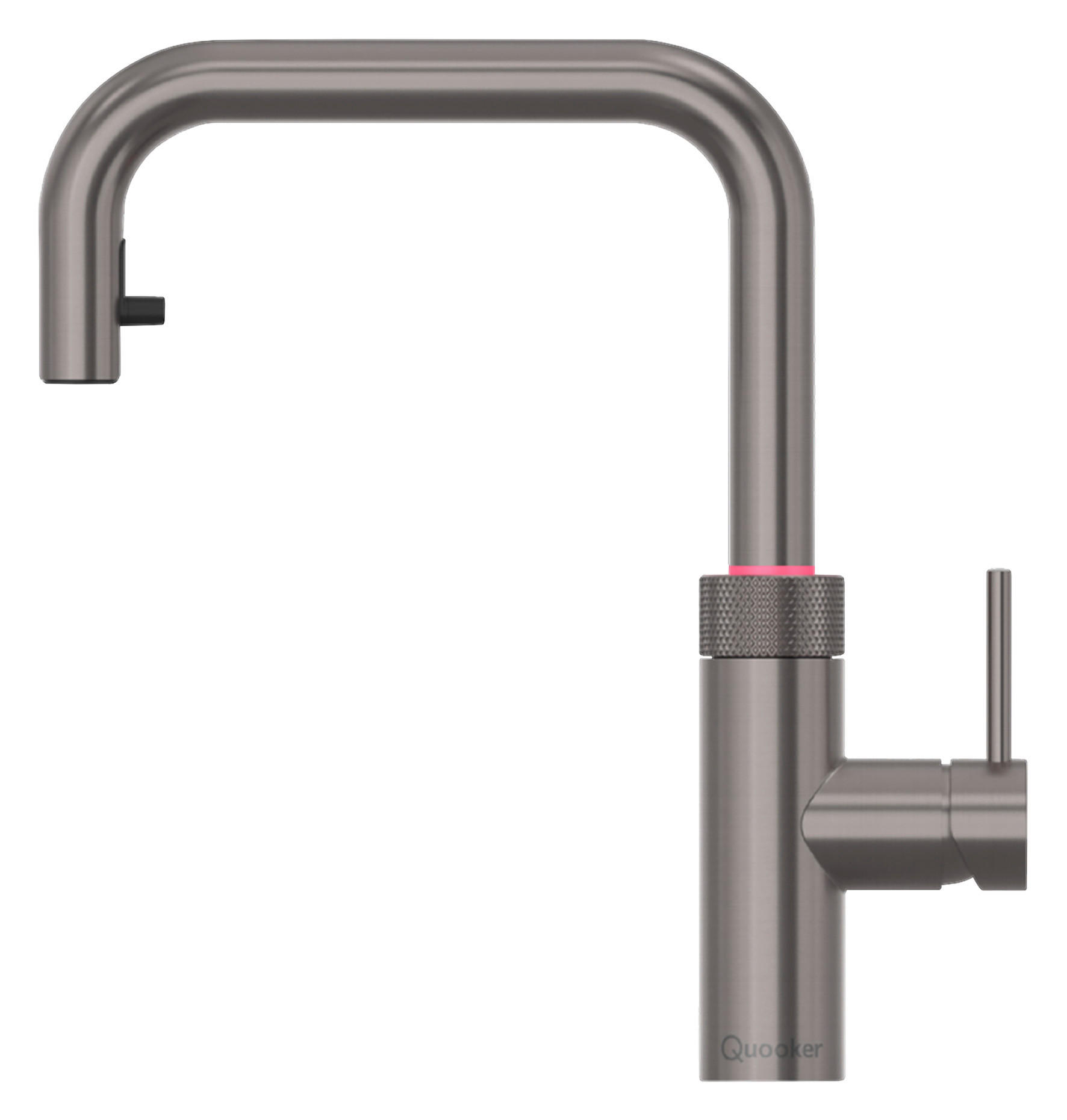 KÜCHENARMATUR Flex Square  - Graphitfarben, Basics, Metall (4/33/25,6cm) - Quooker