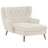 XXL-SESSEL in Cord Beige  - Beige, Design, Holz/Textil (120/101/165cm) - Stylife
