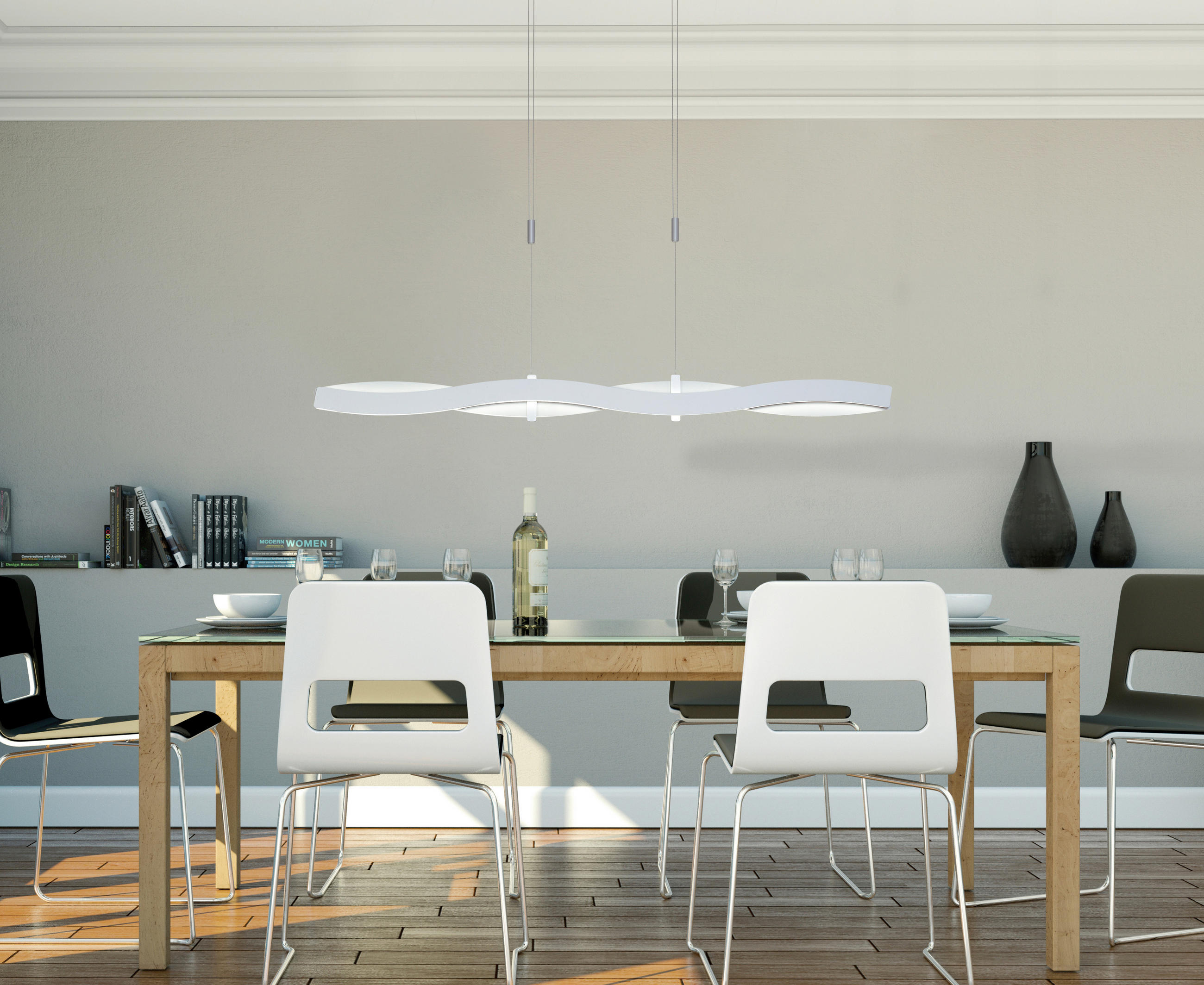 LED-HÄNGELEUCHTE 125/3/140 cm  - Design, Metall (125/3/140cm) - BOPP