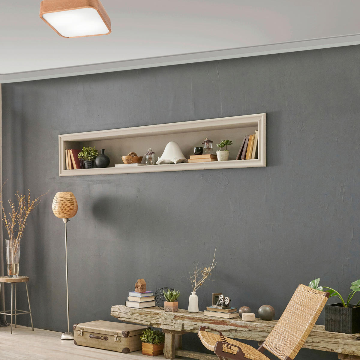 DECKENLEUCHTE  35/8 cm    - Honigeiche, Natur, Holz (35/8cm)