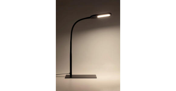 LED-TISCHLEUCHTE 37,5/15/43,5 cm - Schwarz, Basics, Kunststoff/Metall (37,5/15/43,5cm) - Novel