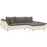 WOHNLANDSCHAFT in Textil Braun, Creme - Creme/Schwarz, Design, Kunststoff/Textil (310/185cm) - Carryhome WOHNLANDSCHAFT in Textil Braun, Creme - Creme/Schwarz, Design, Kunststoff/Textil (310/185cm) - Carryhome