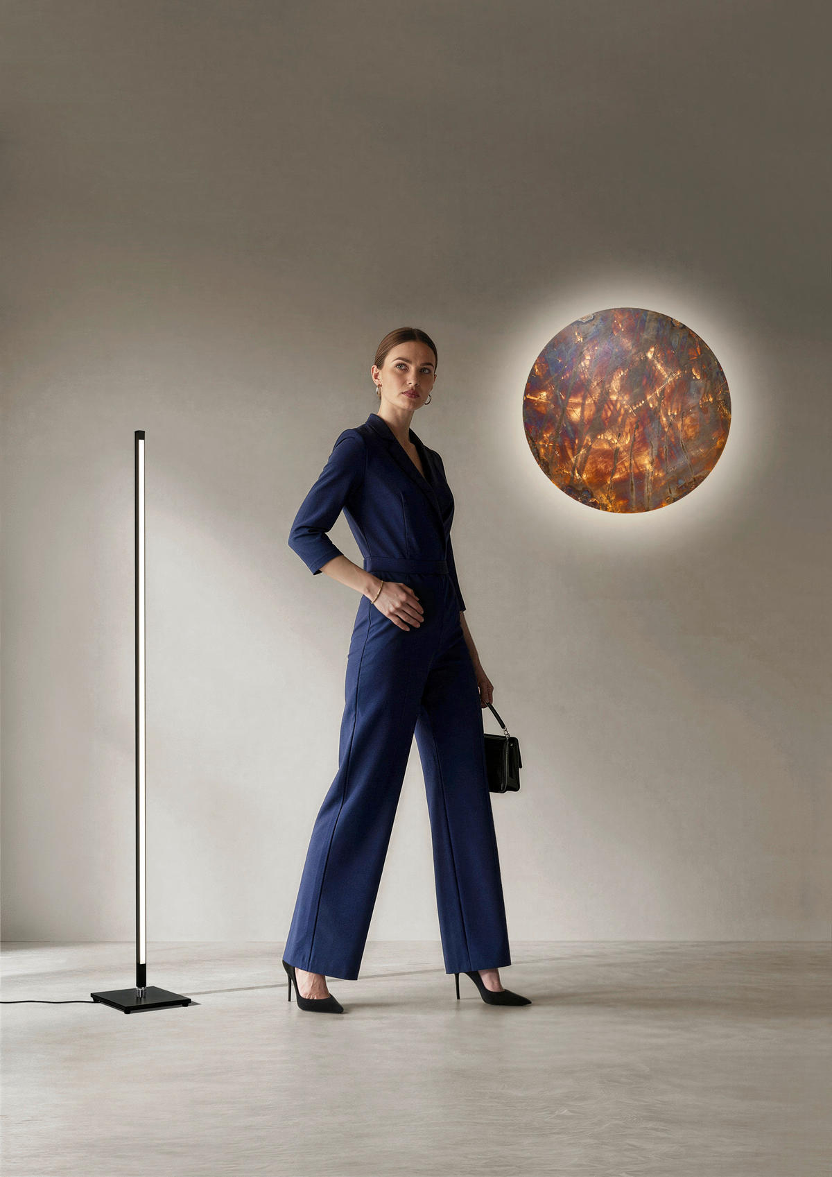 LED-WANDLEUCHTE Luna 60 cm  - Multicolor, LIFESTYLE, Metall (60cm) - Ambiente
