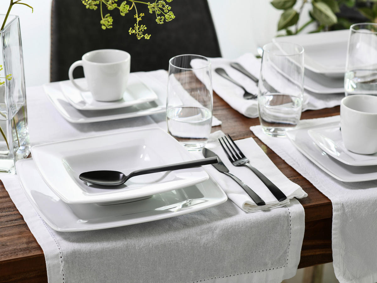 KOMBISERVICE Victoria weiss 30-teilig  - Weiß, Basics, Keramik - Creatable