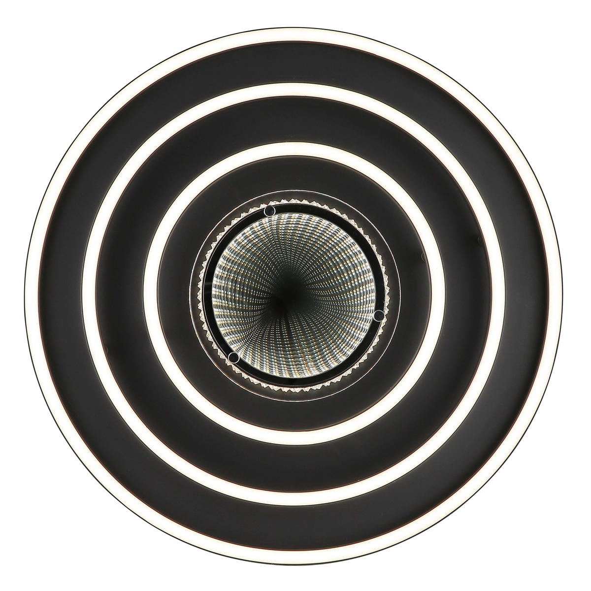 LED-DECKENLEUCHTE 72,2/51,7/10 cm   - Schwarz/Weiß, Design, Kunststoff/Metall (72,2/51,7/10cm) - Globo