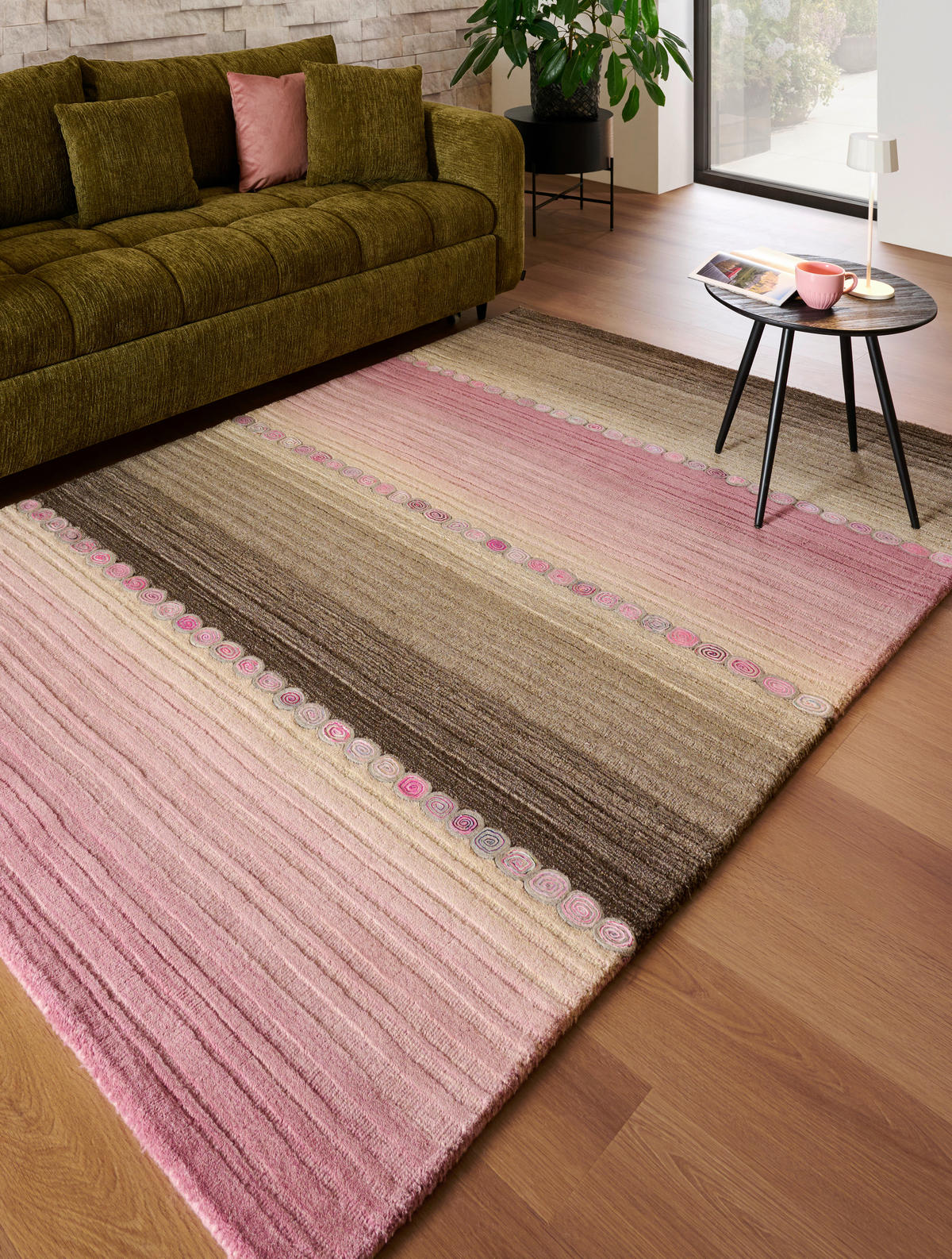 ORIENTALSKA PREPROGA  200/300 cm   siva, pink  - pink/siva, Trendi, tekstil (200/300cm) - Cazaris