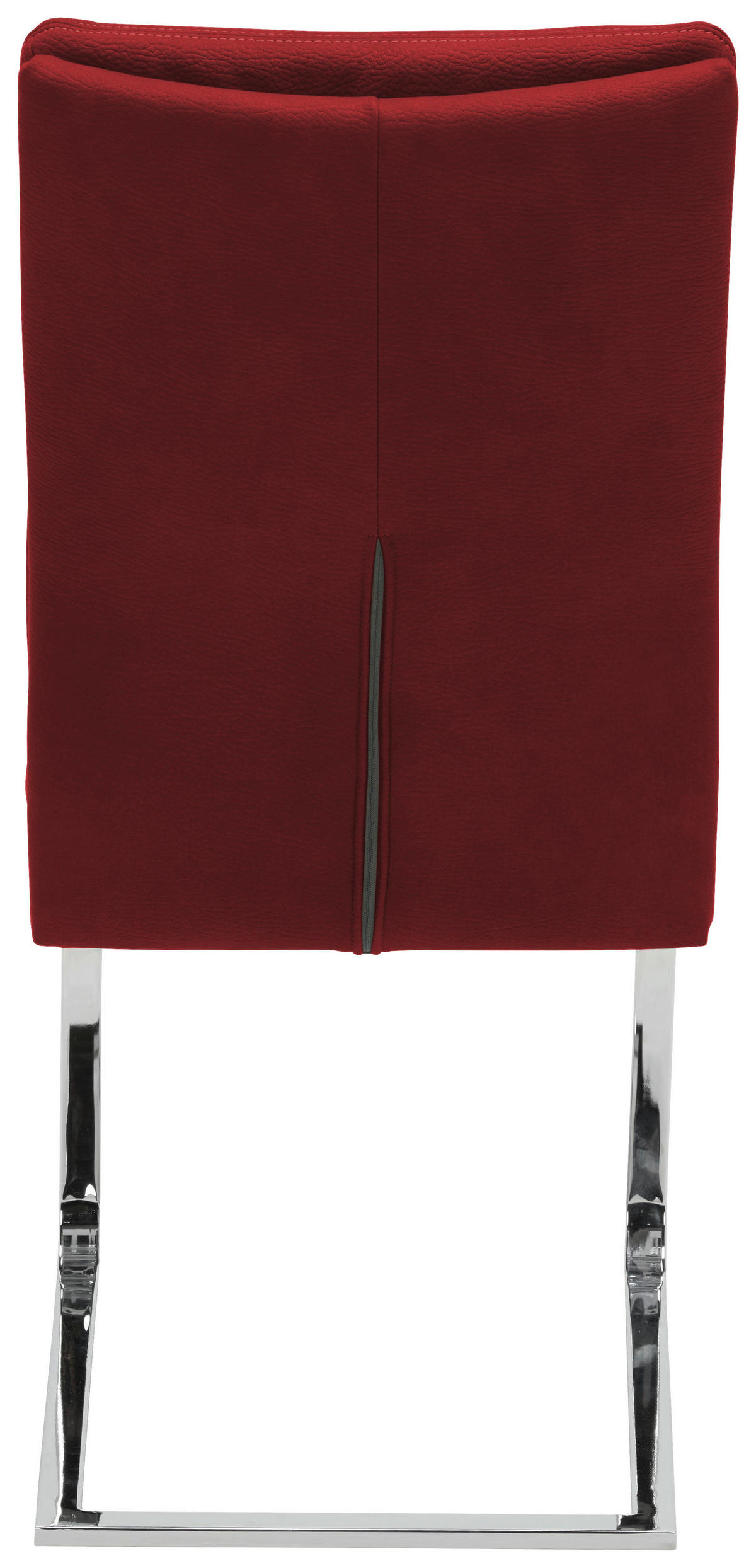 SCHWINGSTUHL  in Stahl Mikrofaser  - Chromfarben/Bordeaux, Design, Textil/Metall (47/100/64cm) - Novel