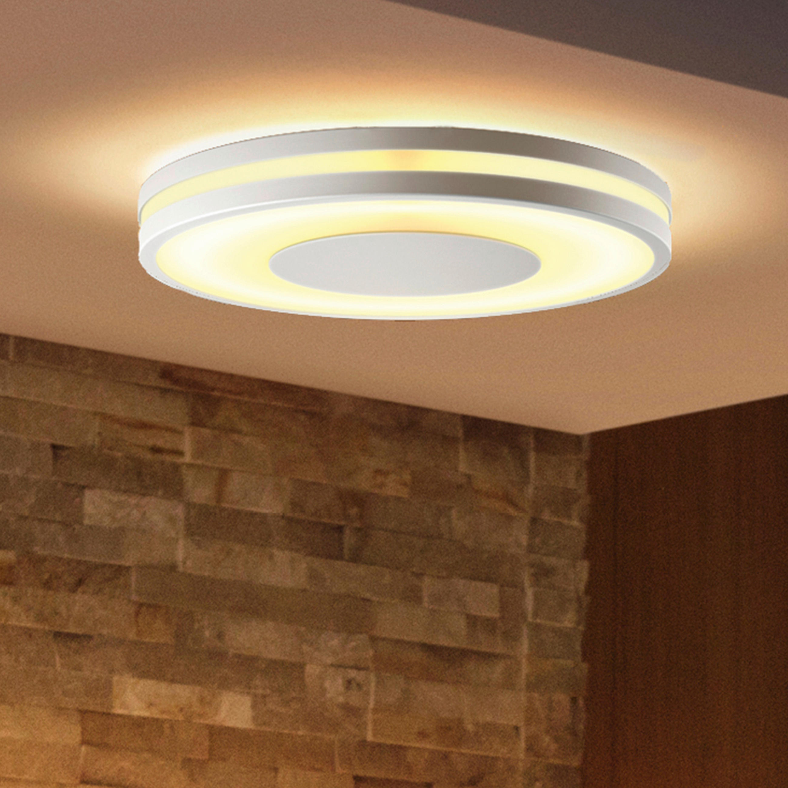 LED-DECKENLEUCHTE 34,8/5,1 cm    - Weiß, Design, Metall (34,8/5,1cm) - Philips HUE