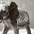 DEKOELEFANT - Dunkelgrau/Silberfarben, Basics, Kunststoff (36,5/27/15,5cm) - Ambia Home