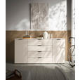 SIDEBOARD  in 180/90/40 cm  - Kaschmir/Schwarz, Basics, Holzwerkstoff/Kunststoff (180/90/40cm) - Carryhome