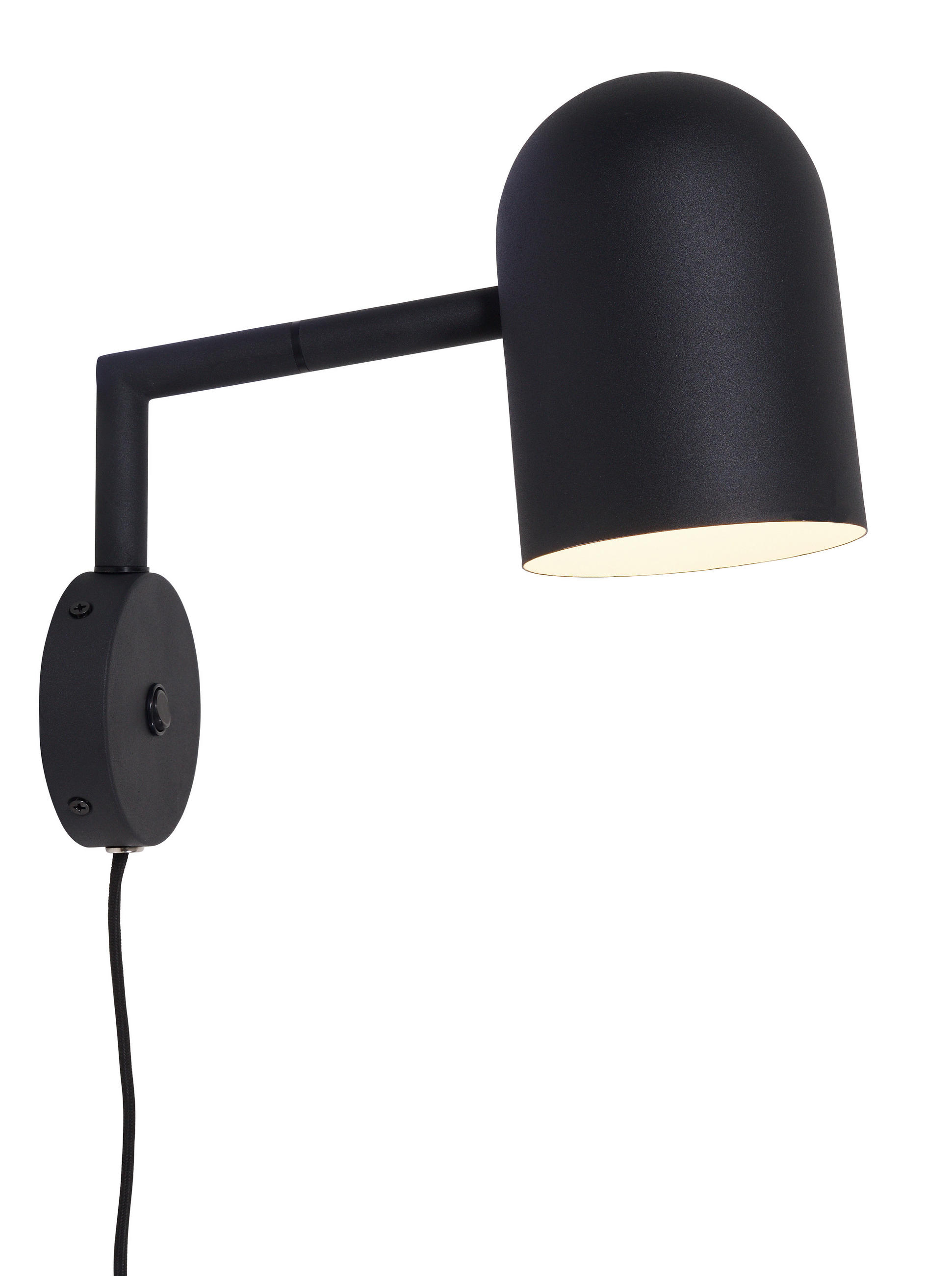 WANDLEUCHTE Marseille 33/15/33 cm - Schwarz, Design, Metall (33/15/33cm) - It's about Romi