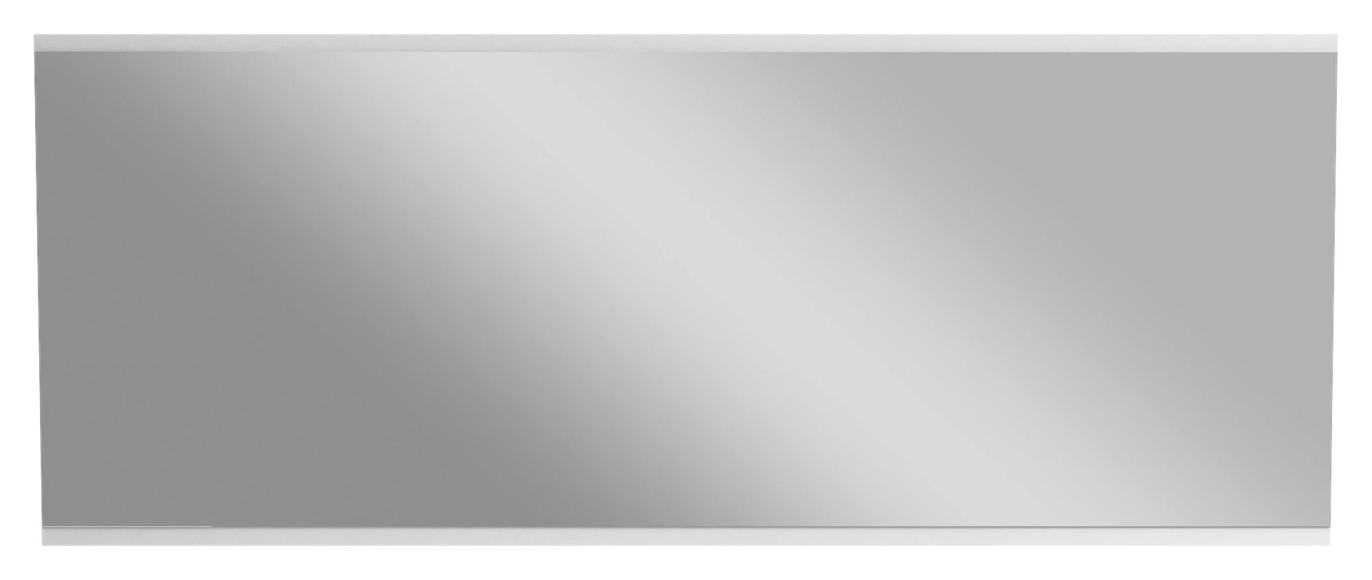 WANDSPIEGEL Weiß  - Weiß, Design, Glas/Holzwerkstoff (135/53/2,2cm)