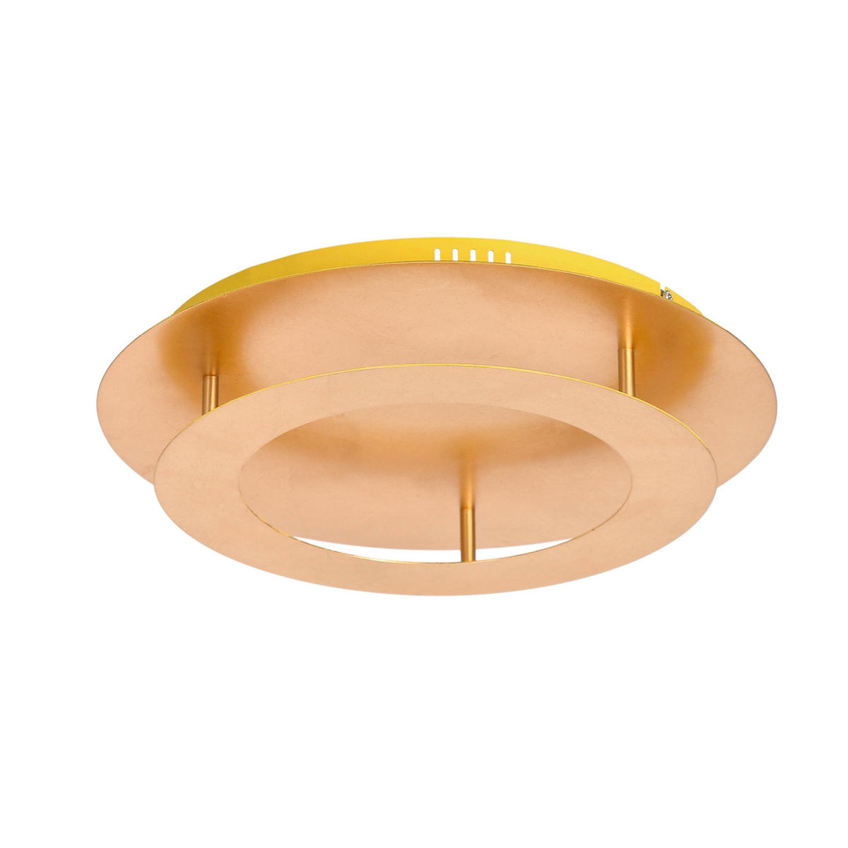 LED-DECKENLEUCHTE Merle 40/40/8 cm   - Goldfarben, Design, Metall (40/40/8cm)