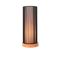TISCHLEUCHTE 14/14/33 cm   - Schwarz, Basics, Holz/Textil (14/14/33cm)