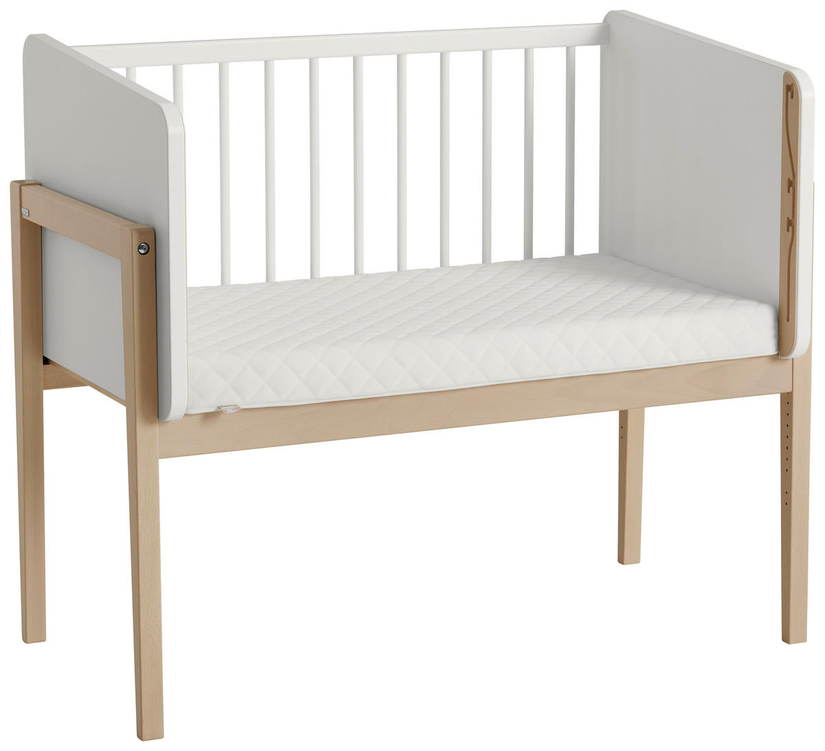 BEISTELLBETT Little Cloud  99,40/109,70/56,90 cm  - Weiß, Basics, Holzwerkstoff (99,40/109,70/56,90cm) - Paidi
