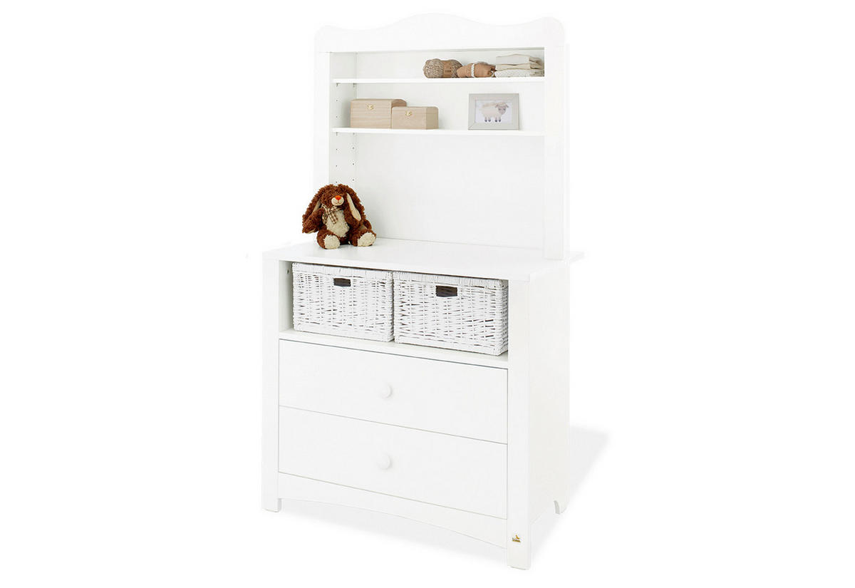 BABYZIMMER PINOLINO FLORENTINA  - Weiß, ROMANTIK / LANDHAUS, Holz/Holzwerkstoff - Pinolino