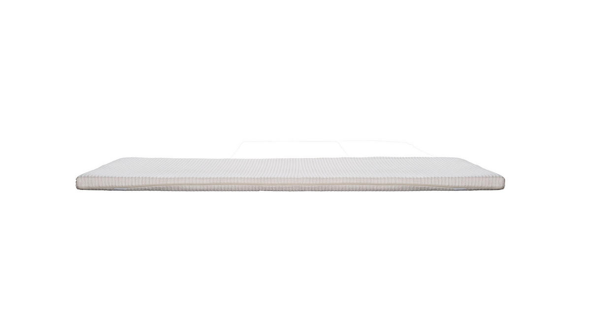 VRCHNÍ MATRACE, 100/200 cm - krémová, Basics, textil (100/200cm) - Livetastic
