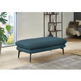 ECKSOFA in Echtleder Blau  310/180 cm  - Blau/Schwarz, Design, Leder/Metall (310/180cm) - Dieter Knoll