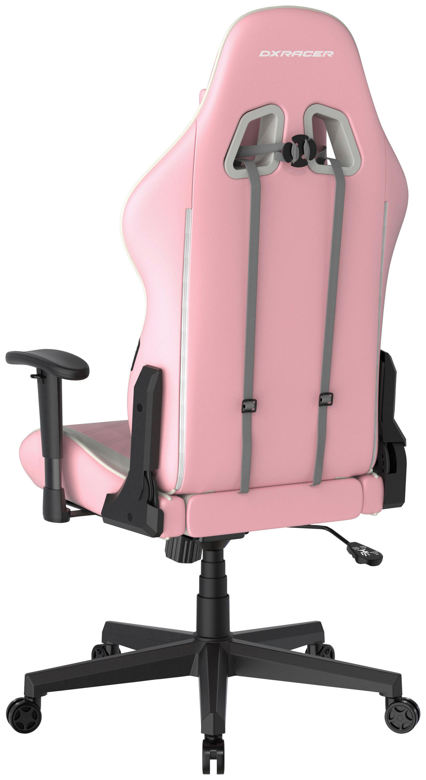 GAMINGSTUHL Weiß, Pink Kunststoff, Textil   - Pink/Schwarz, MODERN, Kunststoff/Textil (67/126/67cm) - Dxracer