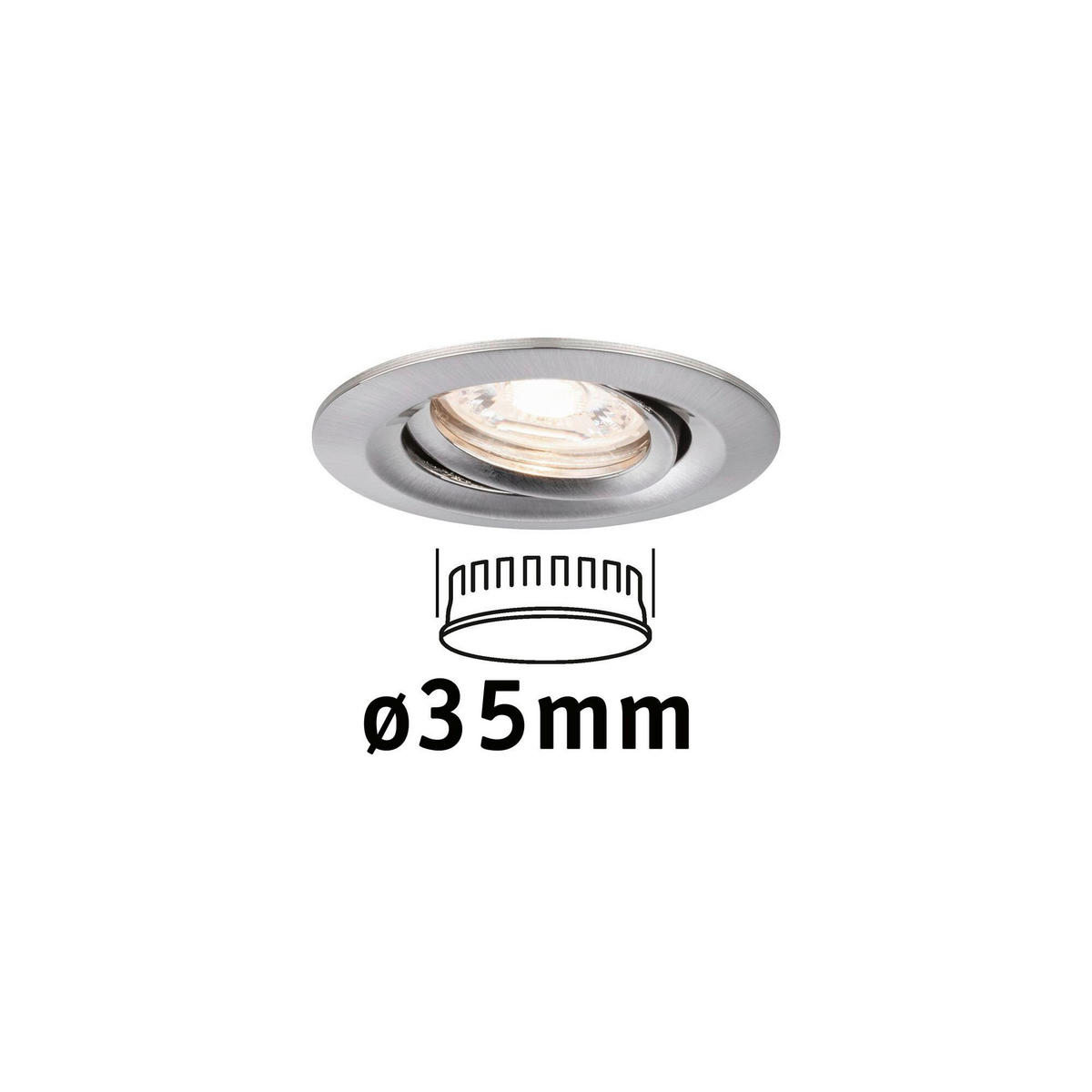 LED-EINBAUSPOT 6,6 cm  - Design (6,6cm) - Paulmann