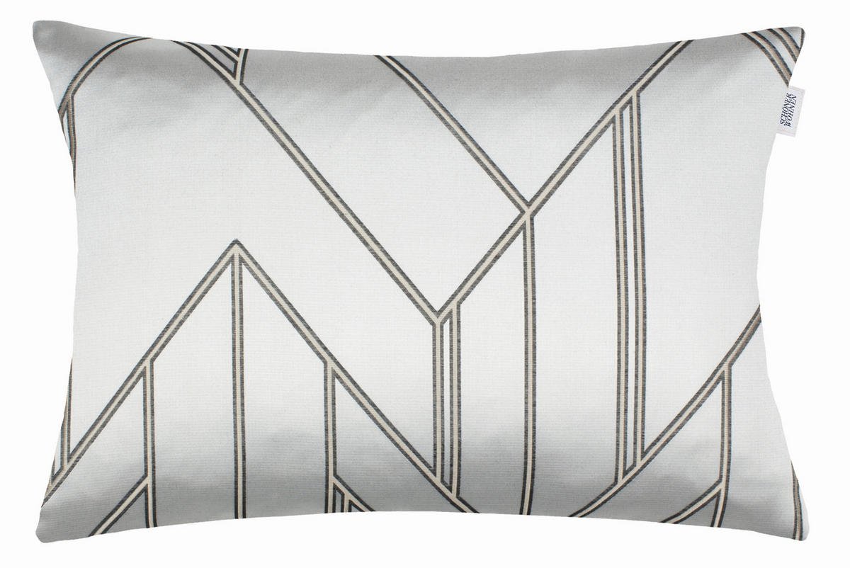 KISSENHÜLLE Elian 38/58 cm  - Anthrazit/Beige, KONVENTIONELL, Textil (38/58cm) - Schöner Wohnen