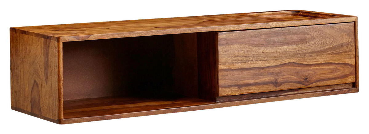 NÍZKÁ KOMODA, sheesham, barvy sheesham, 108/25/34 cm - barvy sheesham, Moderní, dřevo (108/25/34cm) - MID.YOU