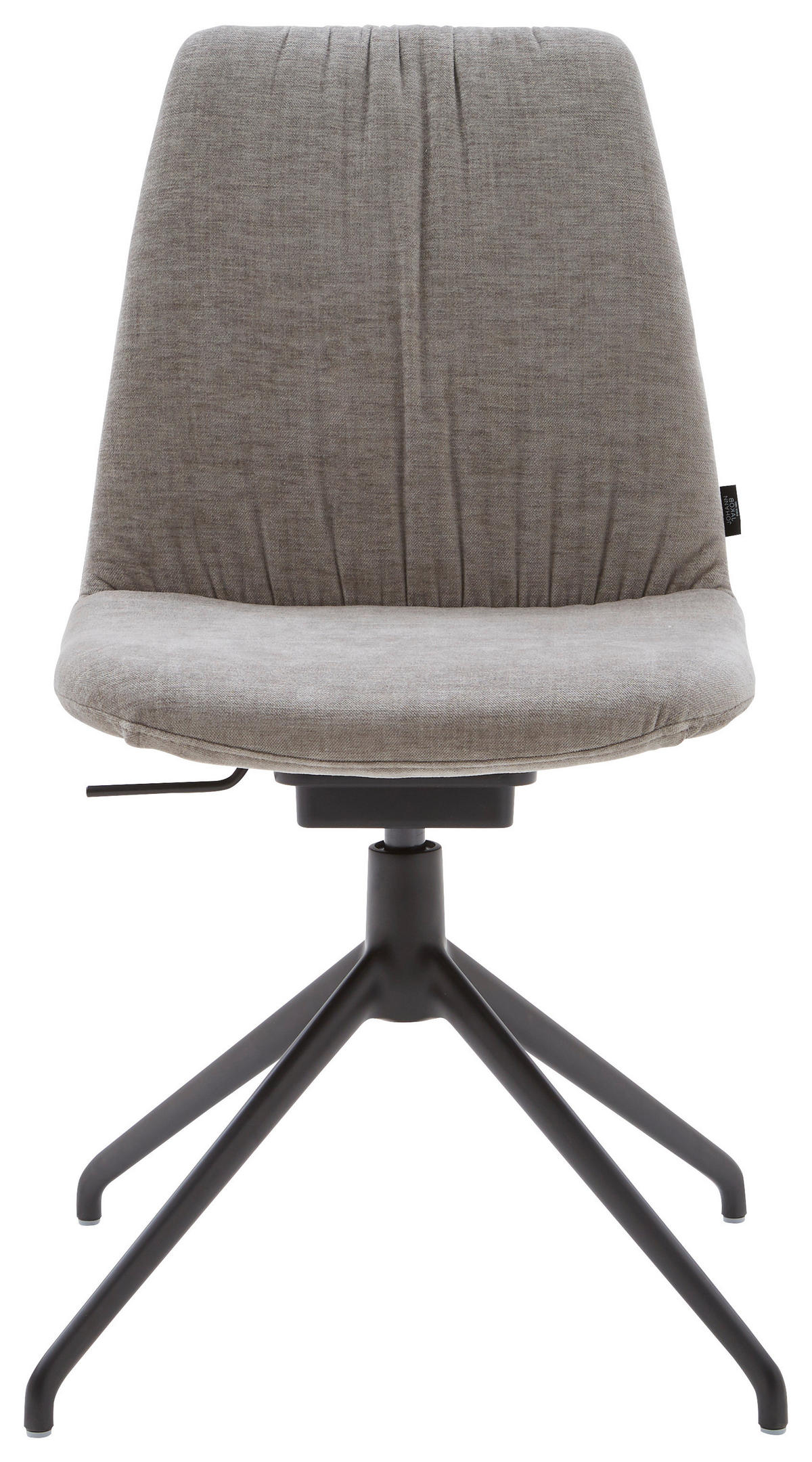 STUHL  in Stahl Flachgewebe  - Taupe, Design, Textil/Metall (46/85-88/55cm) - Johann Jakob