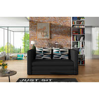 SCHLAFSOFA in Webstoff Anthrazit  - Anthrazit/Schwarz, Design, Kunststoff/Textil (132/62/70cm) - MID.YOU