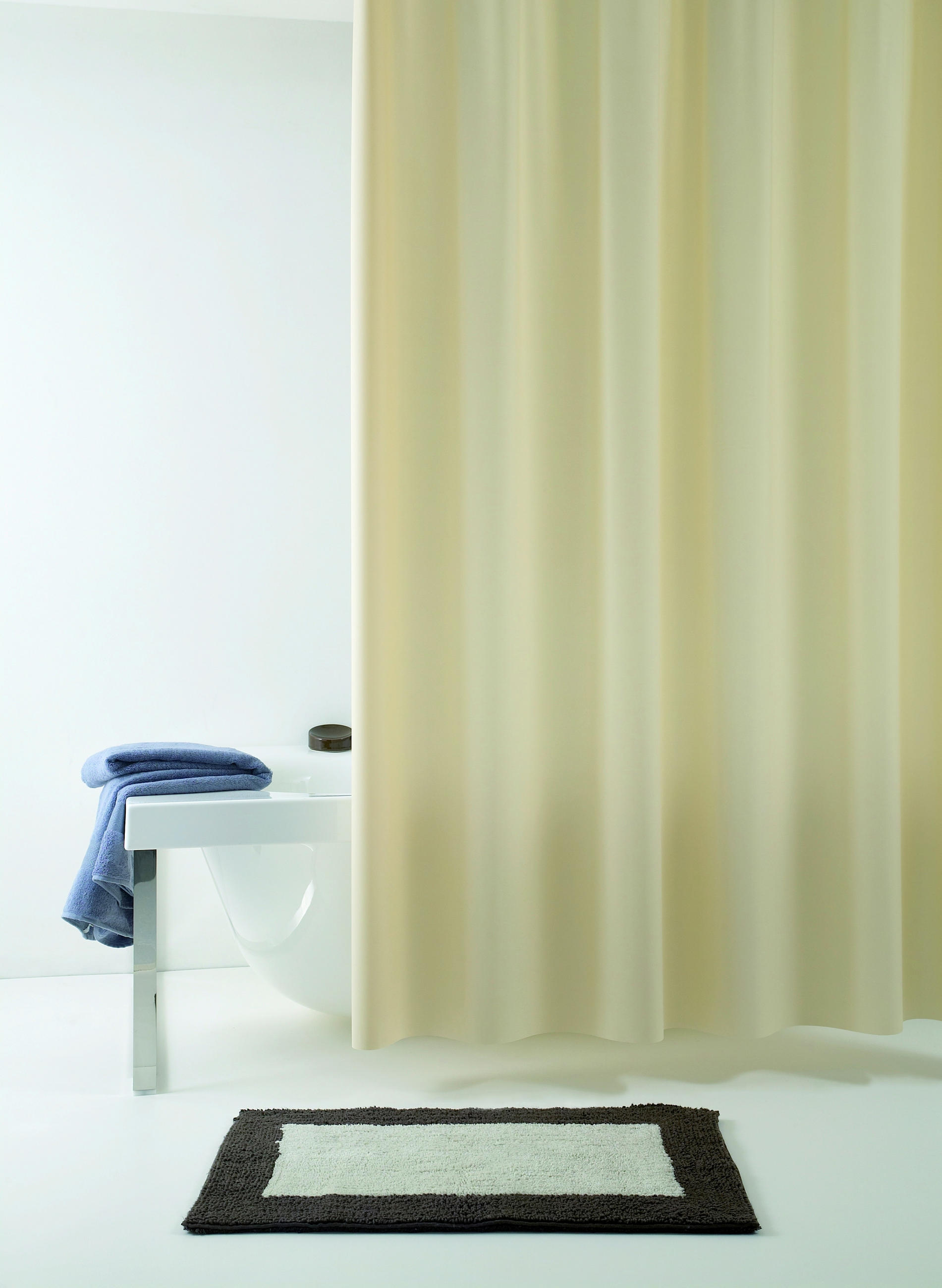 DUSCHVORHANG Allura 180/200 cm  - Beige, Basics, Kunststoff (180/200cm) - Grund