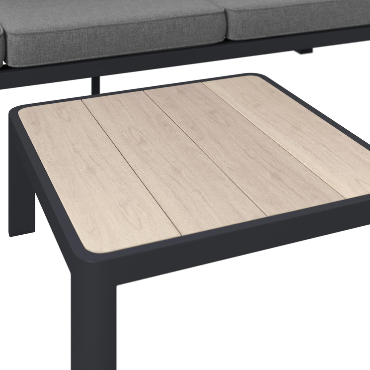 TERASOVÁ SEDACÍ SOUPRAVA kov, plast, textil - šedá/tmavě šedá, Design, kov/textil (300/222cm) - Ambia Garden
