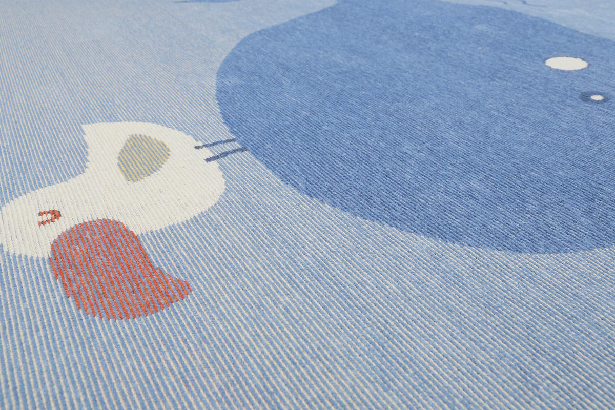 KINDERTEPPICH 160/230 cm Whale Buddy  - Blau/Pastellblau, Trend, Textil (160/230cm) - Esprit