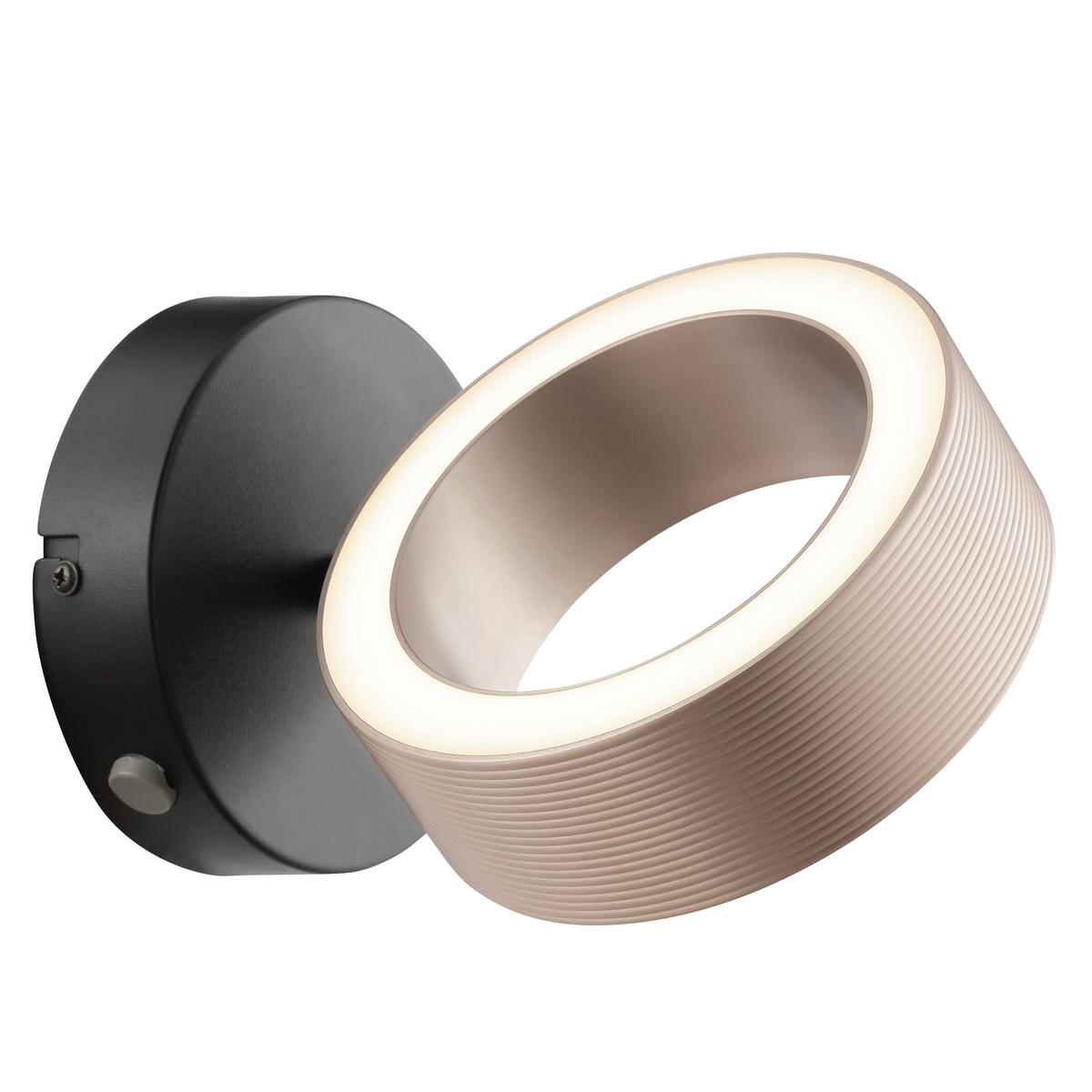 LED-WANDLEUCHTE - Schwarz/Braun, Design, Kunststoff/Metall (11/20/15cm) - Brilliant