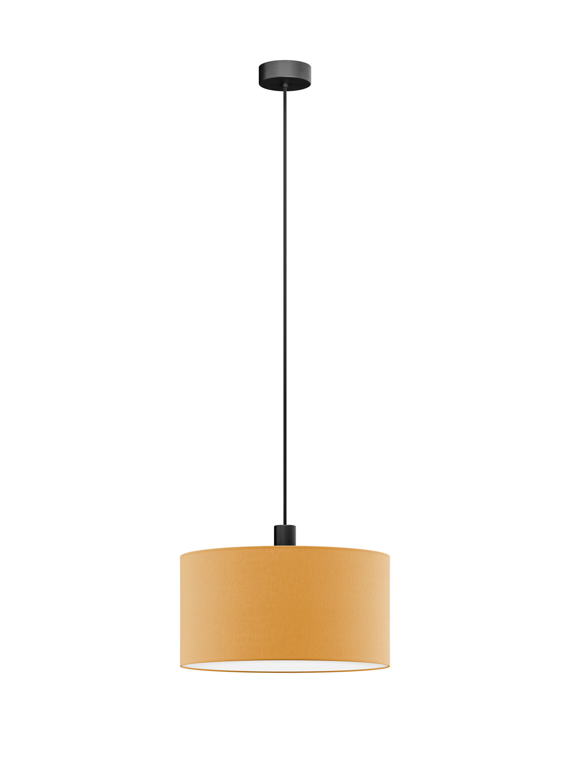 FÜGGŐLÁMPA 50/130 cm  - világosbarna, Basics, műanyag/textil (50/130cm)