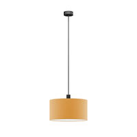 FÜGGŐLÁMPA 50/130 cm  - világosbarna, Basics, műanyag/textil (50/130cm)