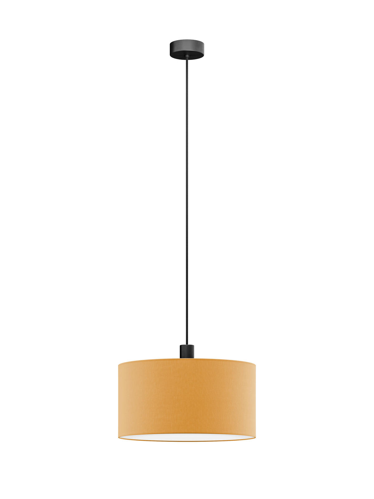 FÜGGŐLÁMPA 50/130 cm  - világosbarna, Basics, műanyag/textil (50/130cm)
