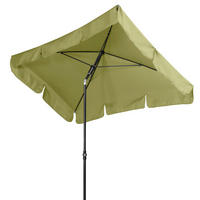 SONNENSCHIRM  225/120 cm  - Anthrazit/Grün, Basics, Textil/Metall (225/120cm) - Doppler
