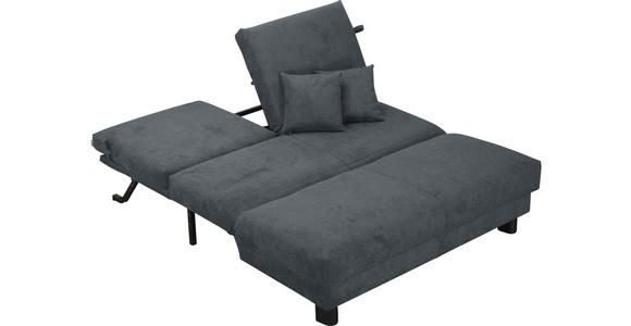 SCHLAFSOFA Flachgewebe Blau  - Blau/Schwarz, Design, Textil/Metall (160/85/100cm) - Carryhome