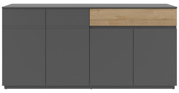 SIDEBOARD  in 180/85/42 cm  - Anthrazit, KONVENTIONELL, Holzwerkstoff (180/85/42cm) - Carryhome