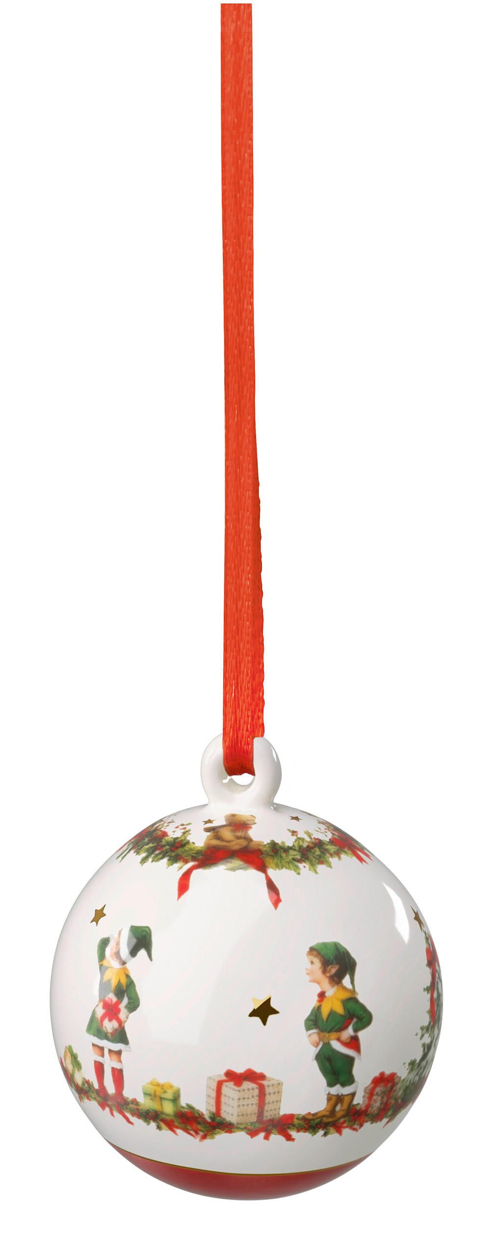 BAŇKA NA VÁNOČNÍ STROMEČEK   - vícebarevná, Lifestyle, keramika (6,4/6,4/7,8cm)
