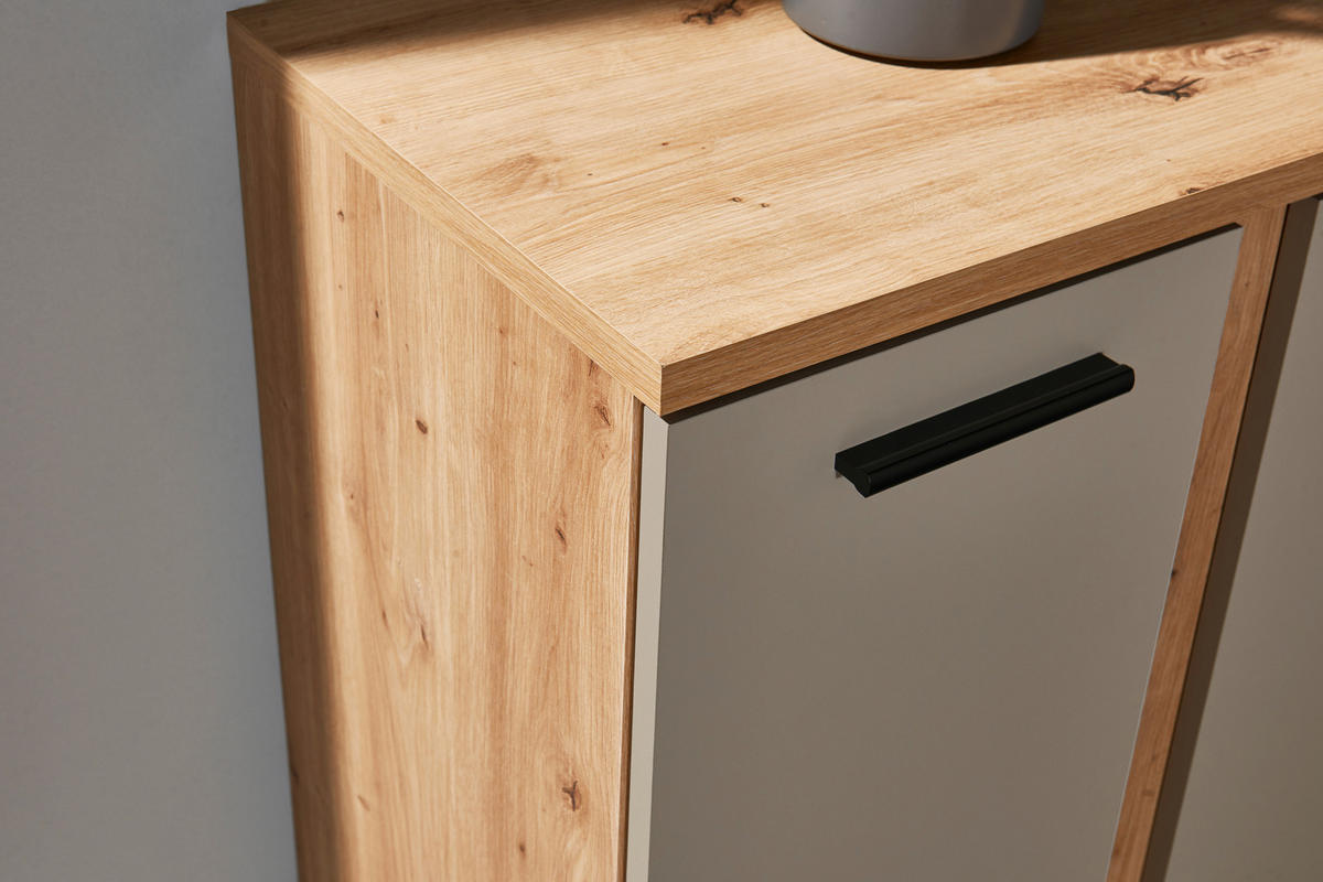 AKTENSCHRANK Kaschmir, Eiche Artisan  - Kaschmir/Eiche Artisan, MODERN, Holzwerkstoff (68/95/38cm) - MID.YOU