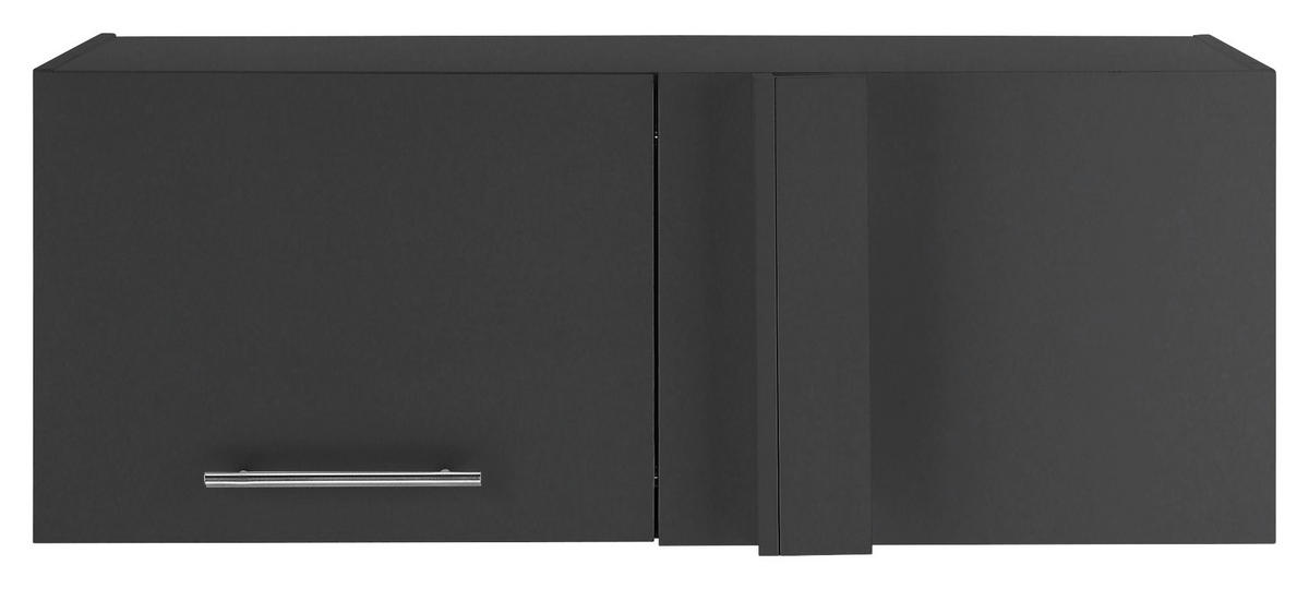 AUFSATZSCHRANK 100/38/68 cm   - Chromfarben/Anthrazit, Design, Holzwerkstoff/Metall (100/38/68cm)