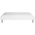 BETT 120/200 cm  in Weiß  - Alufarben/Weiß, Design, Metall (120/200cm) - Carryhome