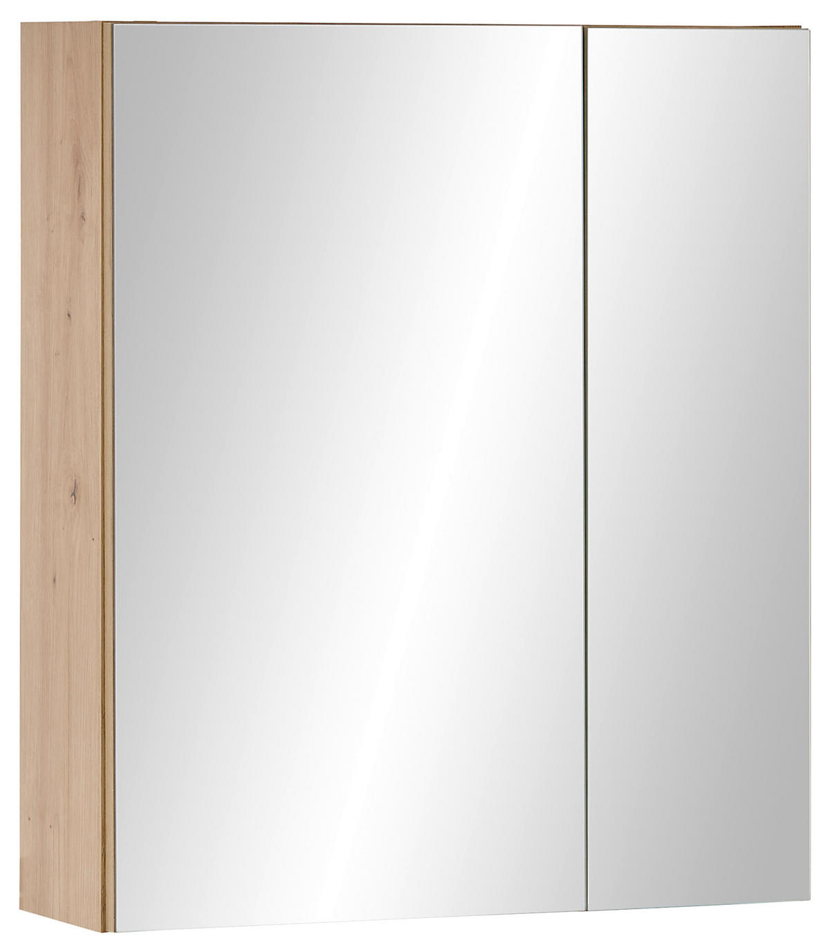 SPIEGELSCHRANK 60/70/20 cm  - Eiche Artisan, MODERN, Glas/Holzwerkstoff (60/70/20cm) - MID.YOU